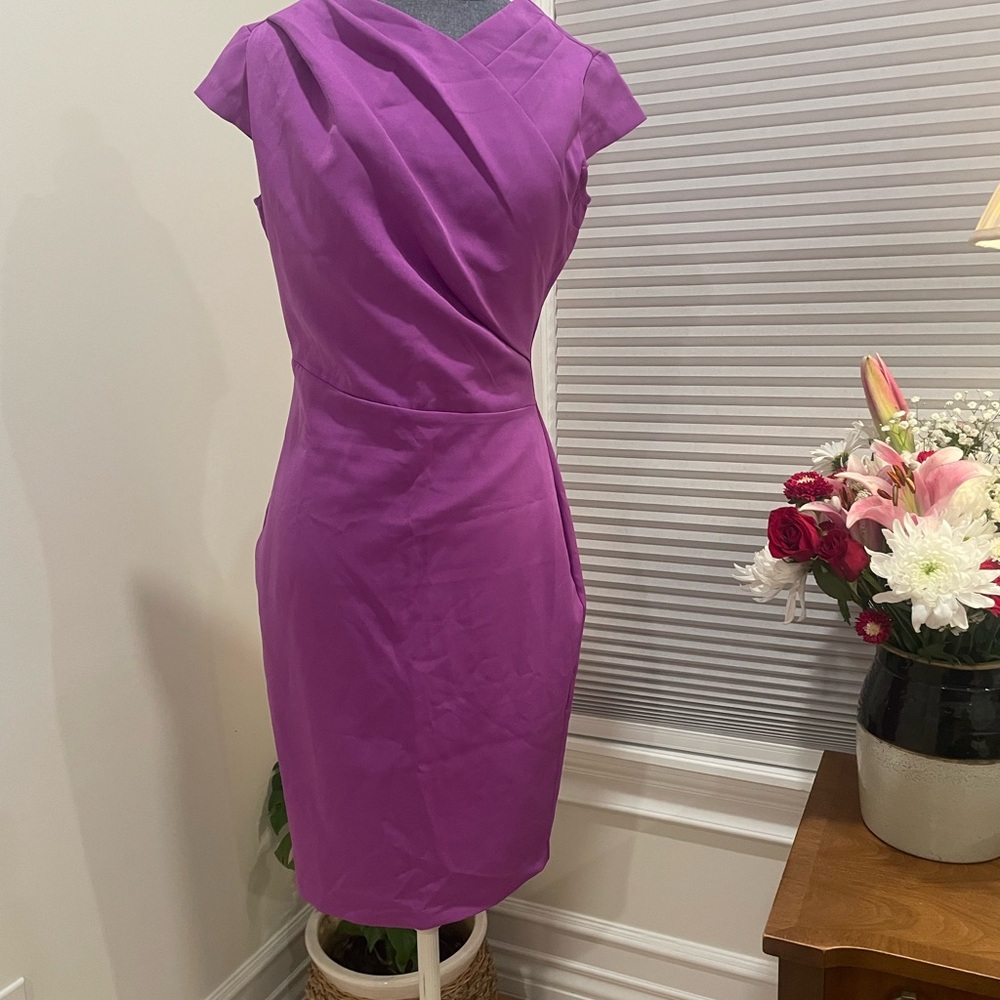 Alexia Admor Vibrant Purple Midi Dress